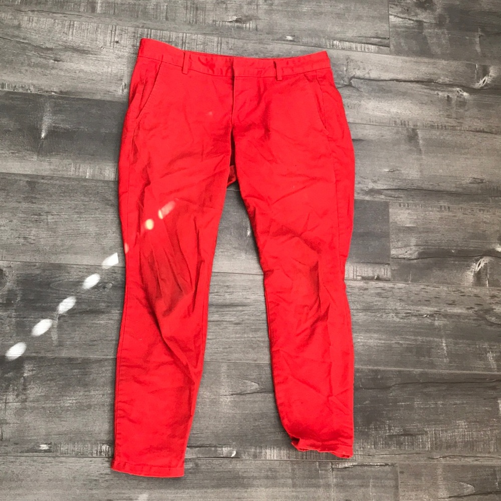 Red khakis from Gap